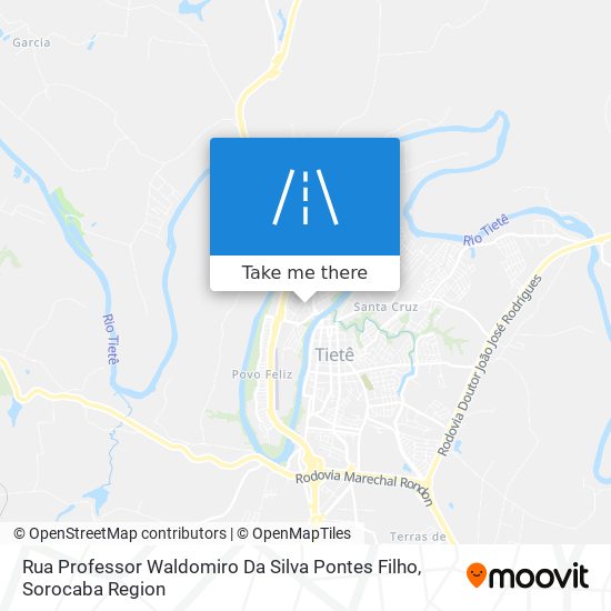 Mapa Rua Professor Waldomiro Da Silva Pontes Filho