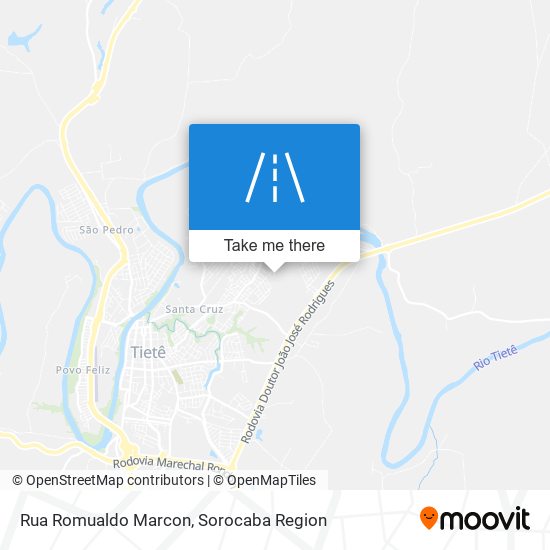 Mapa Rua Romualdo Marcon