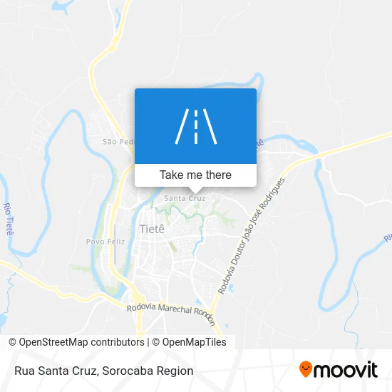 Rua Santa Cruz map
