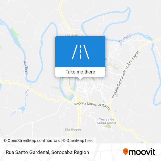 Rua Santo Gardenal map