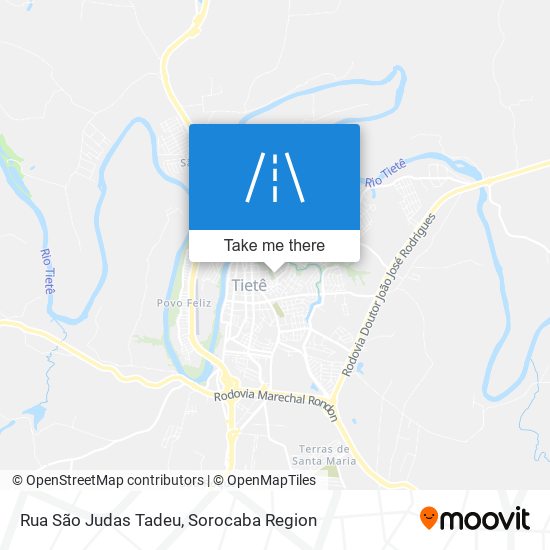 Mapa Rua São Judas Tadeu