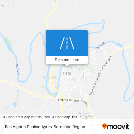 Mapa Rua Vigário Paulino Ayres