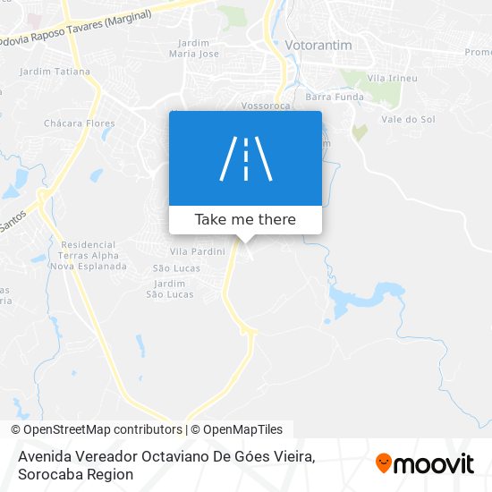 Mapa Avenida Vereador Octaviano De Góes Vieira