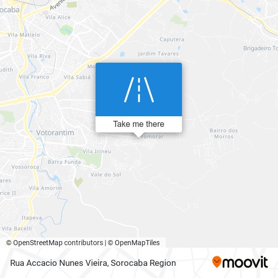 Rua Accacio Nunes Vieira map