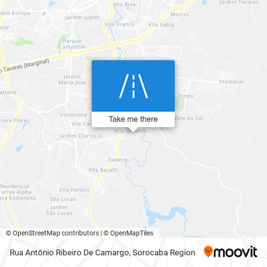 Rua Antônio Ribeiro De Camargo map