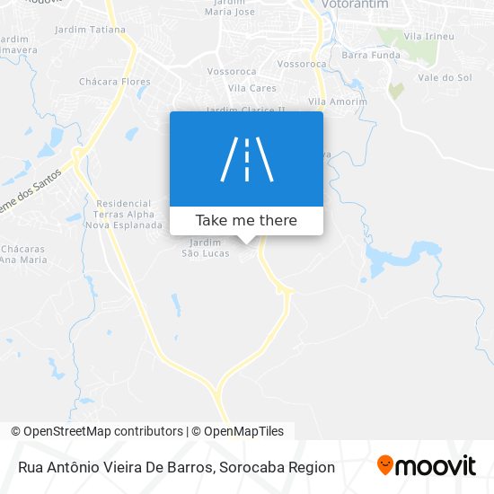 Rua Antônio Vieira De Barros map