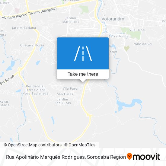 Mapa Rua Apolinário Marquês Rodrigues