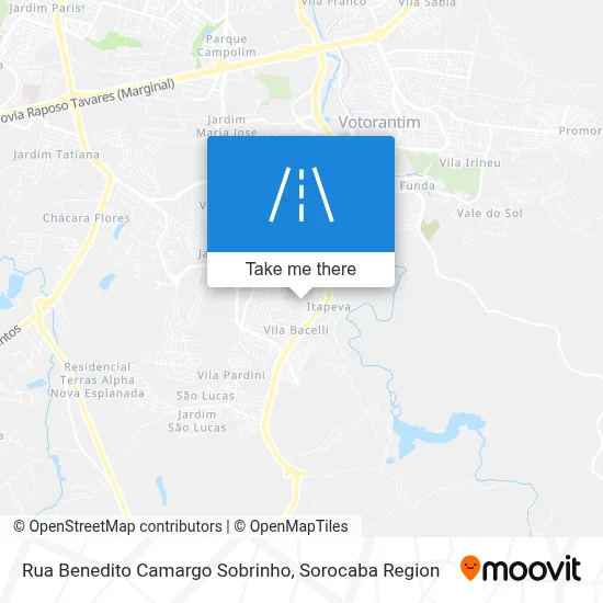 Rua Benedito Camargo Sobrinho map