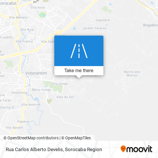 Rua Carlos Alberto Develis map