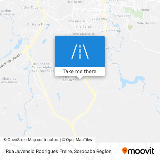 Mapa Rua Juvencio Rodrigues Freire