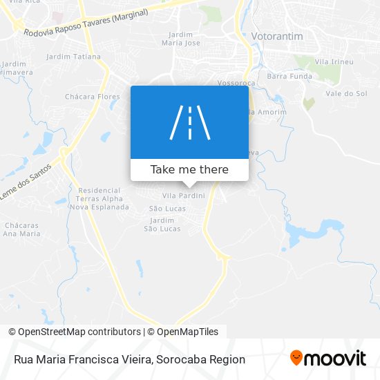 Mapa Rua Maria Francisca Vieira