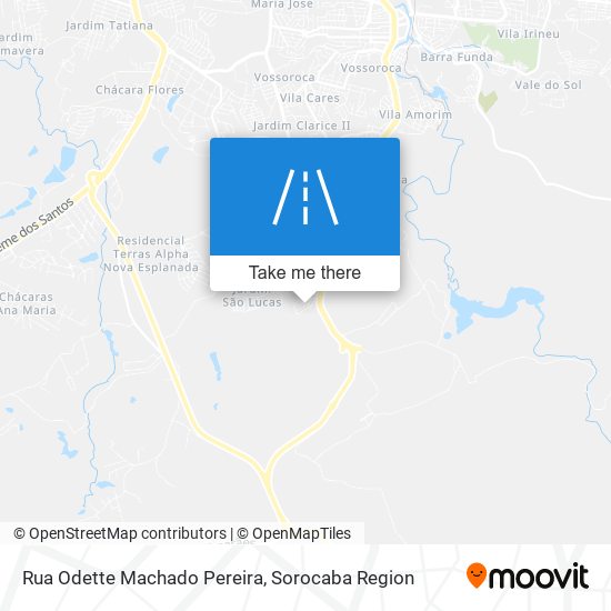 Mapa Rua Odette Machado Pereira