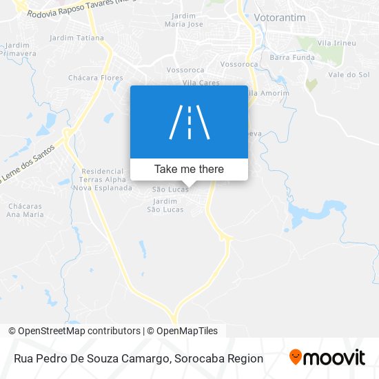 Mapa Rua Pedro De Souza Camargo