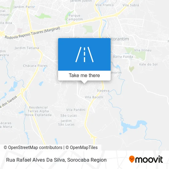 Rua Rafael Alves Da Silva map