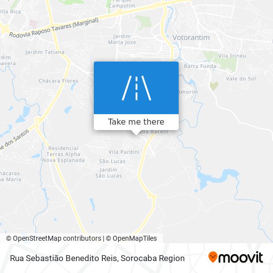 Mapa Rua Sebastião Benedito Reis