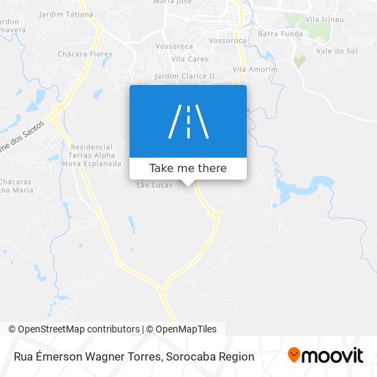 Mapa Rua Émerson Wagner Torres