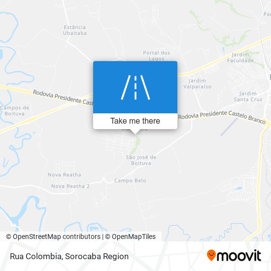 Rua Colombia map