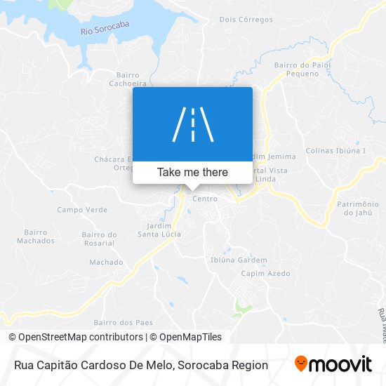 Mapa Rua Capitão Cardoso De Melo