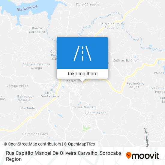 Rua Capitão Manoel De Oliveira Carvalho map