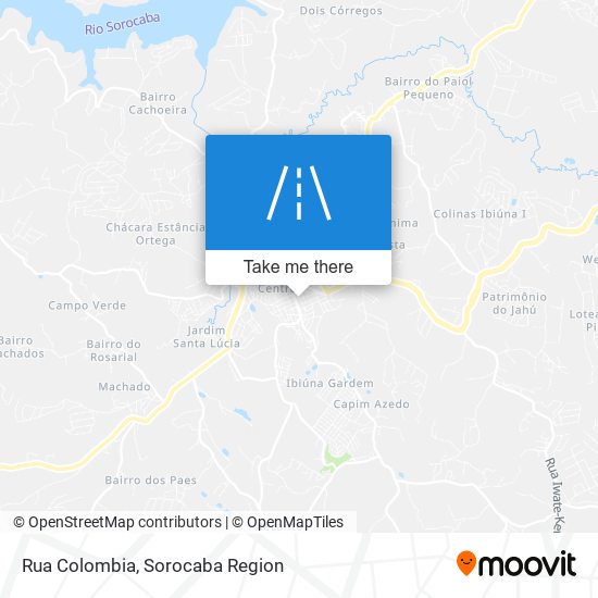 Rua Colombia map