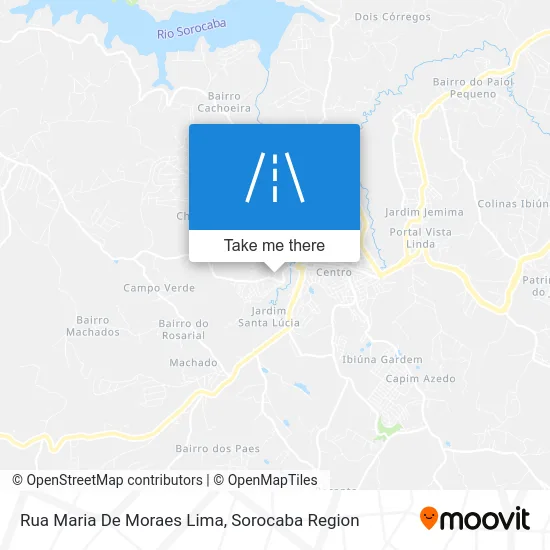 Rua Maria De Moraes Lima map