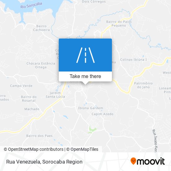 Rua Venezuela map