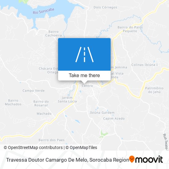 Mapa Travessa Doutor Camargo De Melo