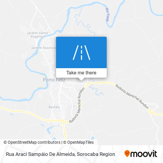 Mapa Rua Araci Sampáio De Almeida
