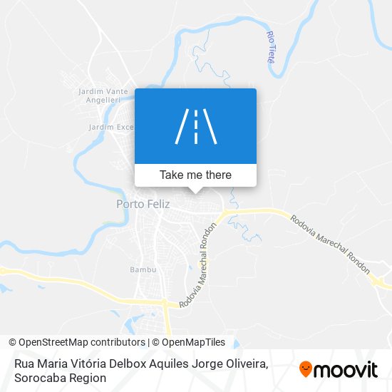 Rua Maria Vitória Delbox Aquiles Jorge Oliveira map