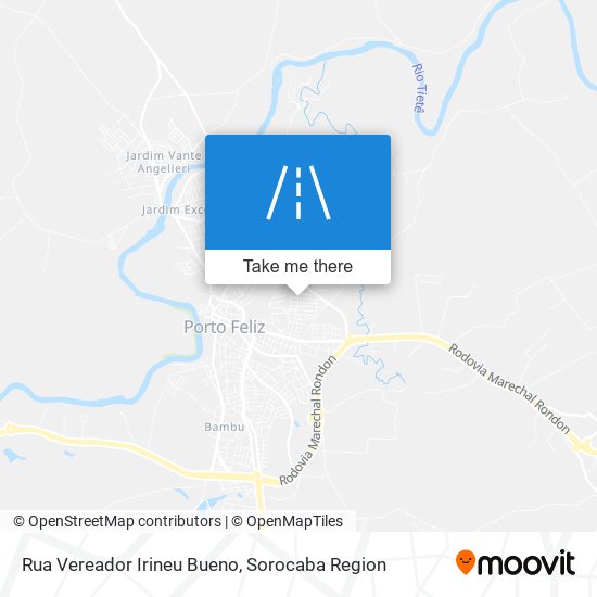 Mapa Rua Vereador Irineu Bueno