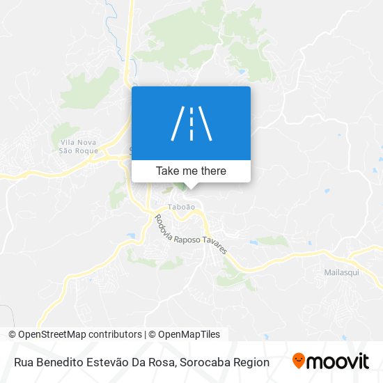 Mapa Rua Benedito Estevão Da Rosa