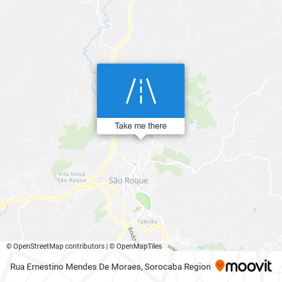 Mapa Rua Ernestino Mendes De Moraes