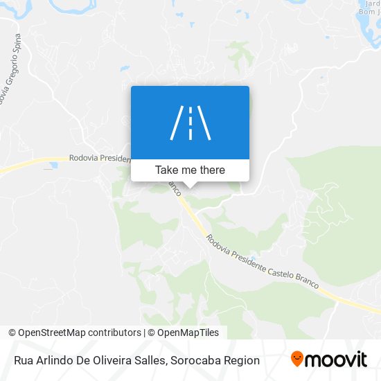 Mapa Rua Arlindo De Oliveira Salles