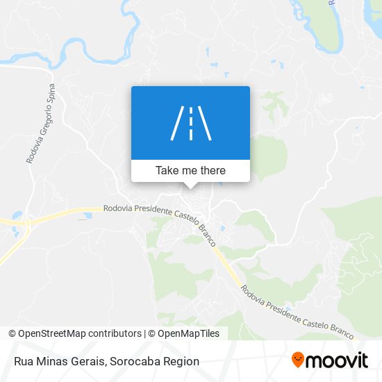 Rua Minas Gerais map