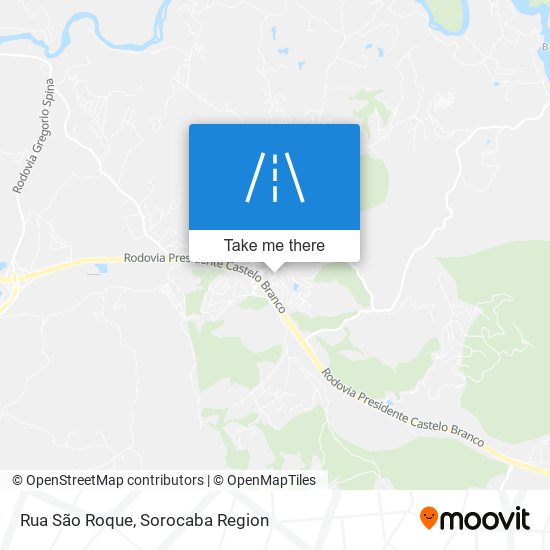 Mapa Rua São Roque