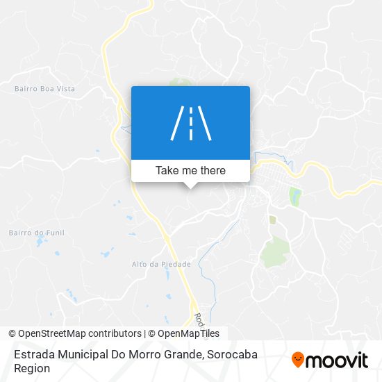 Mapa Estrada Municipal Do Morro Grande