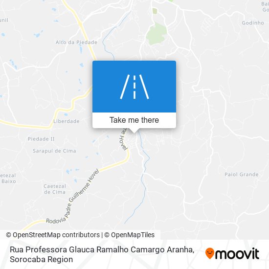 Mapa Rua Professora Glauca Ramalho Camargo Aranha