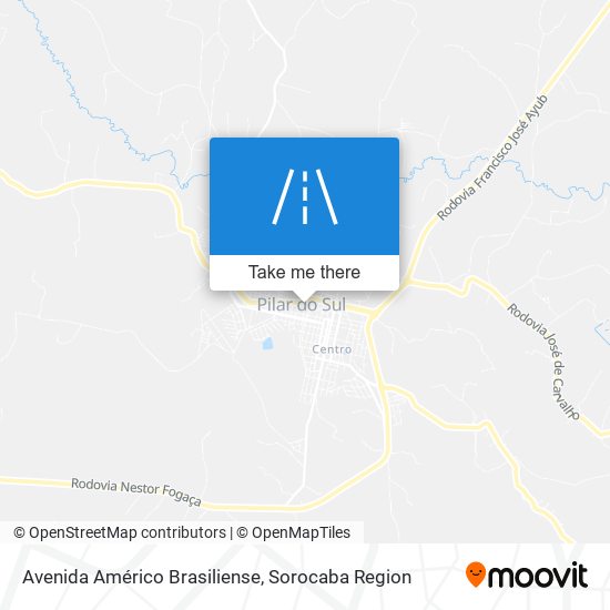 Mapa Avenida Américo Brasiliense