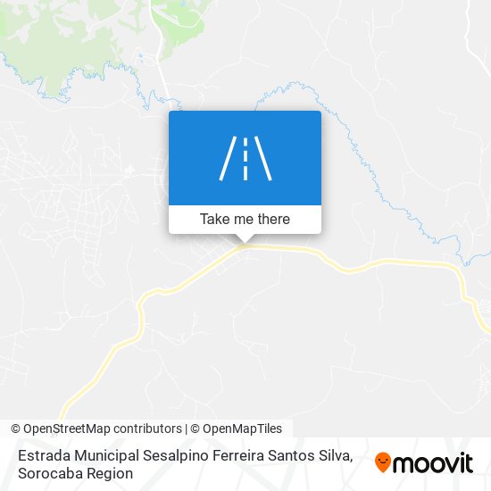 Mapa Estrada Municipal Sesalpino Ferreira Santos Silva