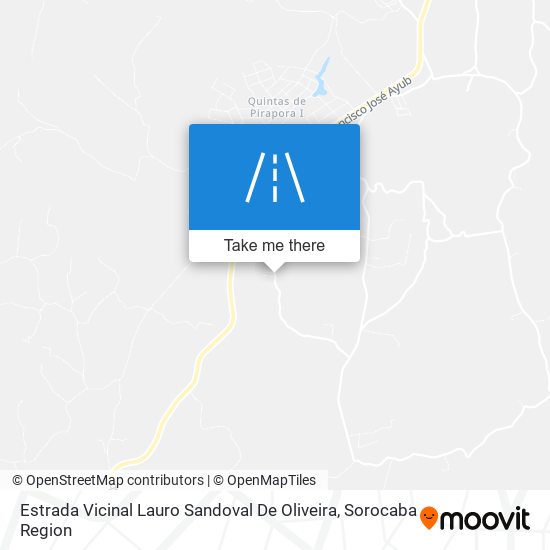 Estrada Vicinal Lauro Sandoval De Oliveira map