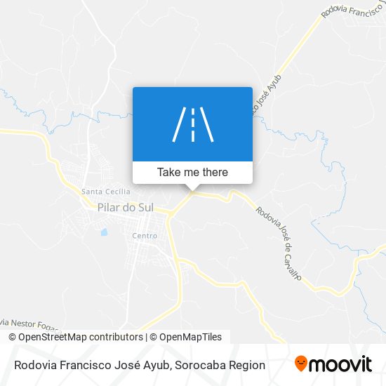 Rodovia Francisco José Ayub map