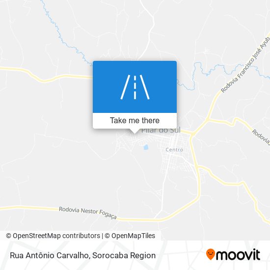 Mapa Rua Antônio Carvalho