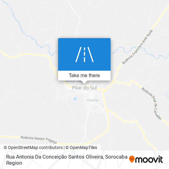 Mapa Rua Antonia Da Conceição Santos Oliveira