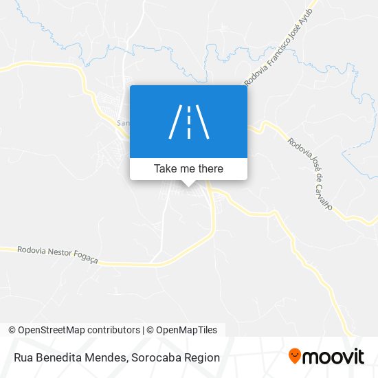 Mapa Rua Benedita Mendes