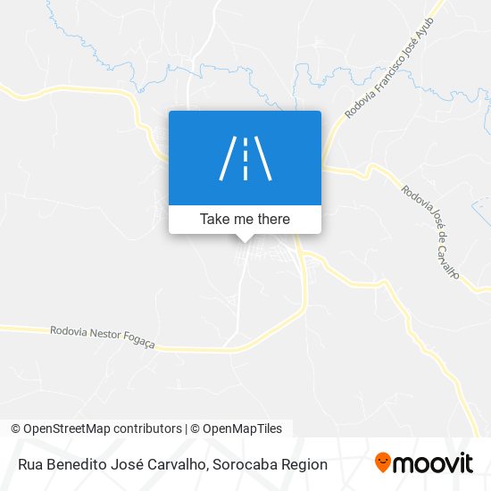 Mapa Rua Benedito José Carvalho