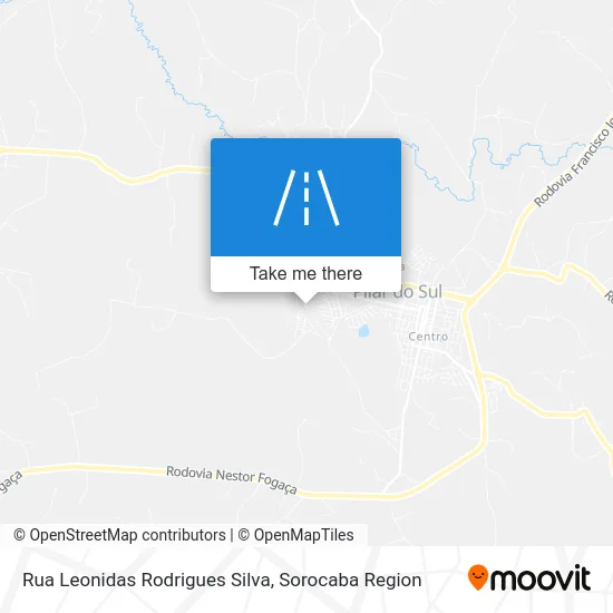 Rua Leonidas Rodrigues Silva map