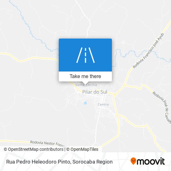 Mapa Rua Pedro Heleodoro Pinto