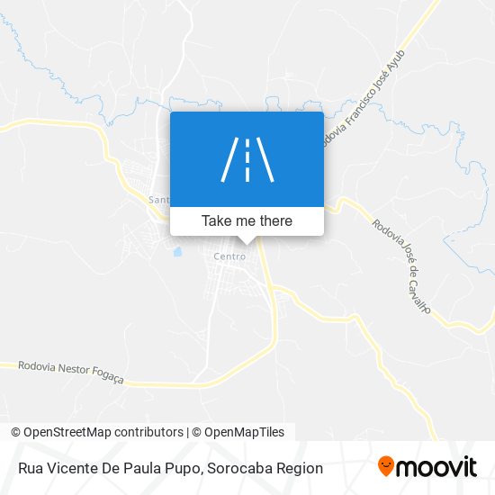 Mapa Rua Vicente De Paula Pupo
