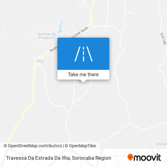 Mapa Travessa Da Estrada Da Ilha