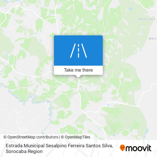 Mapa Estrada Municipal Sesalpino Ferreira Santos Silva